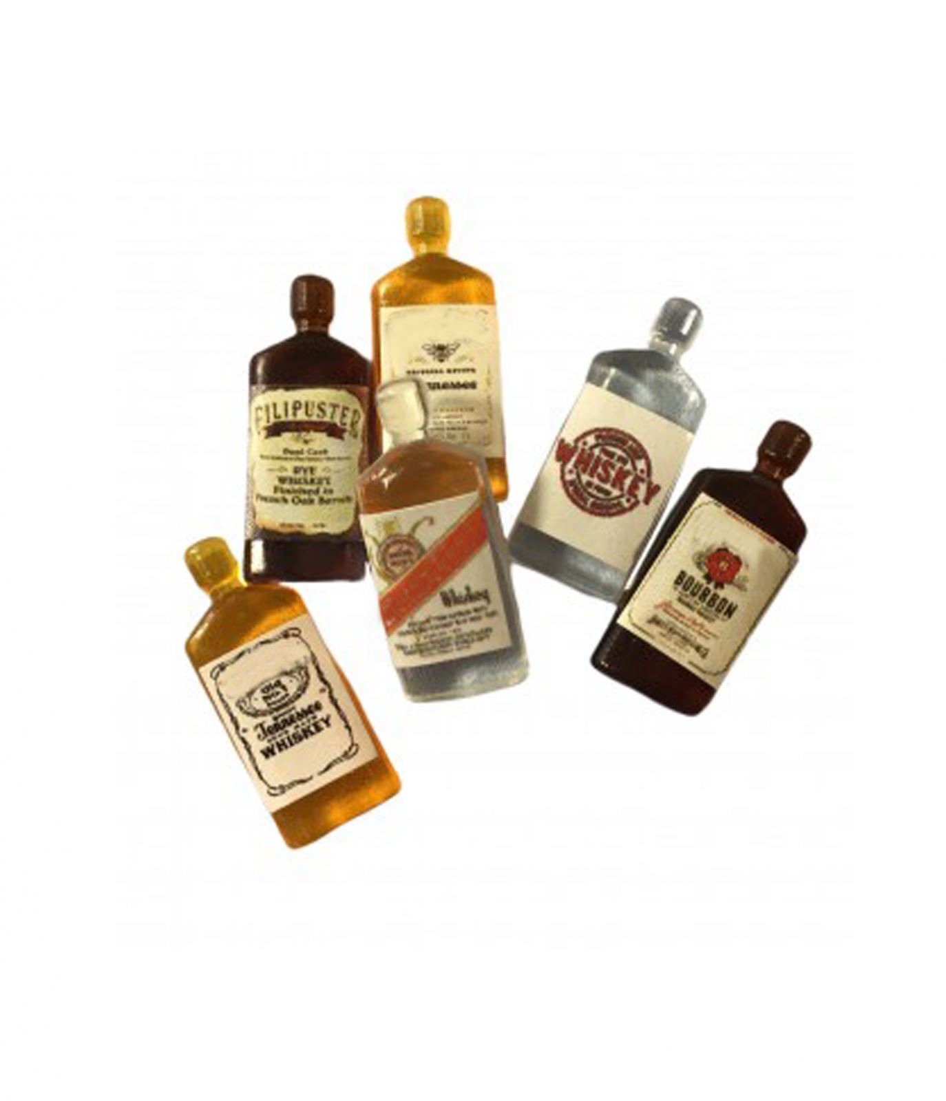 Bambole Casa Vintage Whiskey Bottiglie Set Di 6 Miniatura Pub BAR Accessori 1: