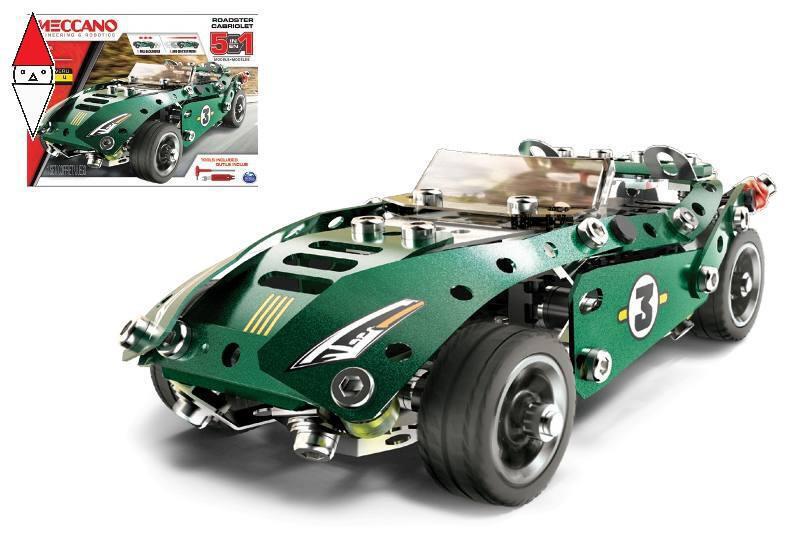 COSTRUZIONE SPIN-MASTER MECCANO MULTI MODELLO DA 5 - MACCHINA DA CORSA