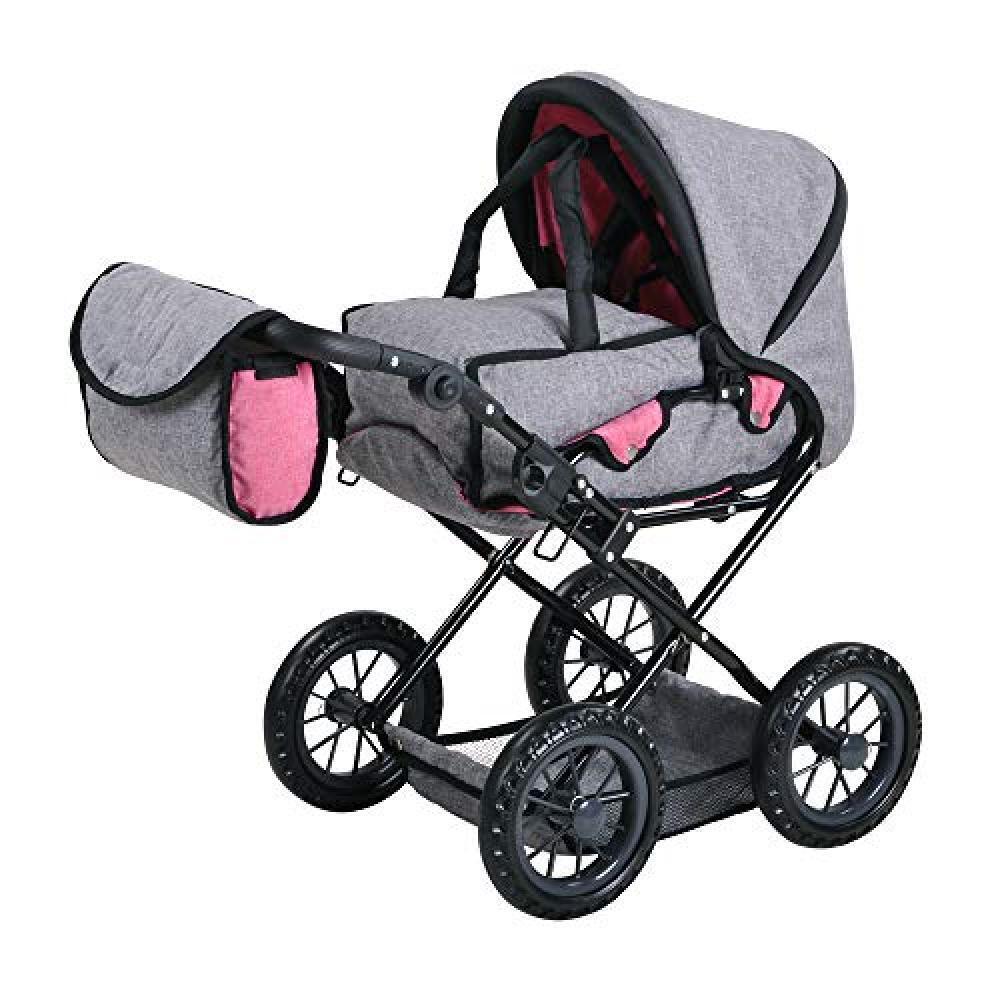 Knorrtoys 63122 Passeggino per Bambole Ruby – Jeans Grey Bambola la casa - NUO