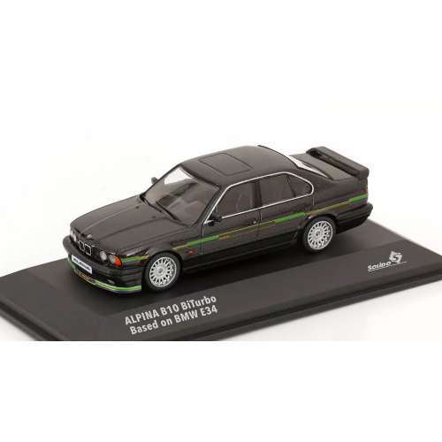 BMW 5-SERIES ALPINA B10 (E34) BITURBO 1994 BLACK 1:43 Solido Auto Stradali