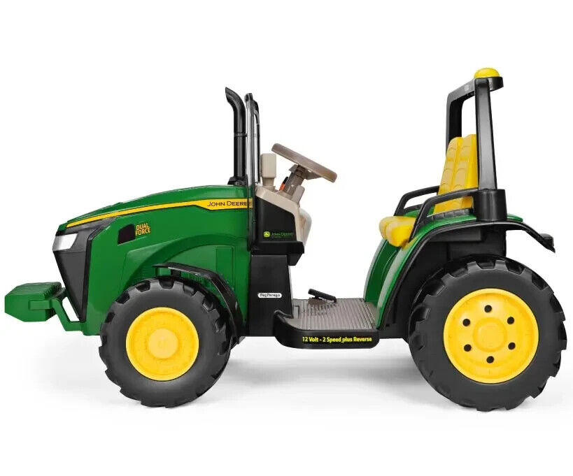 PEG PEREGO Trattore John Deere dual force 12V 2 posti IGOD05500 -nuovo-Italia