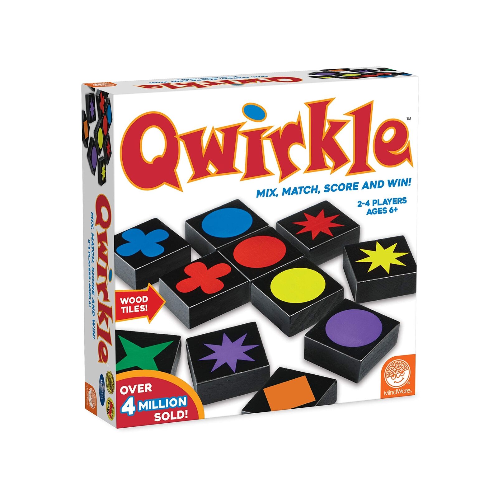 Mindware   Qwirkle UK Edition (NEW)   Board Game   Ages 5+   2-4 Players   45 Mi