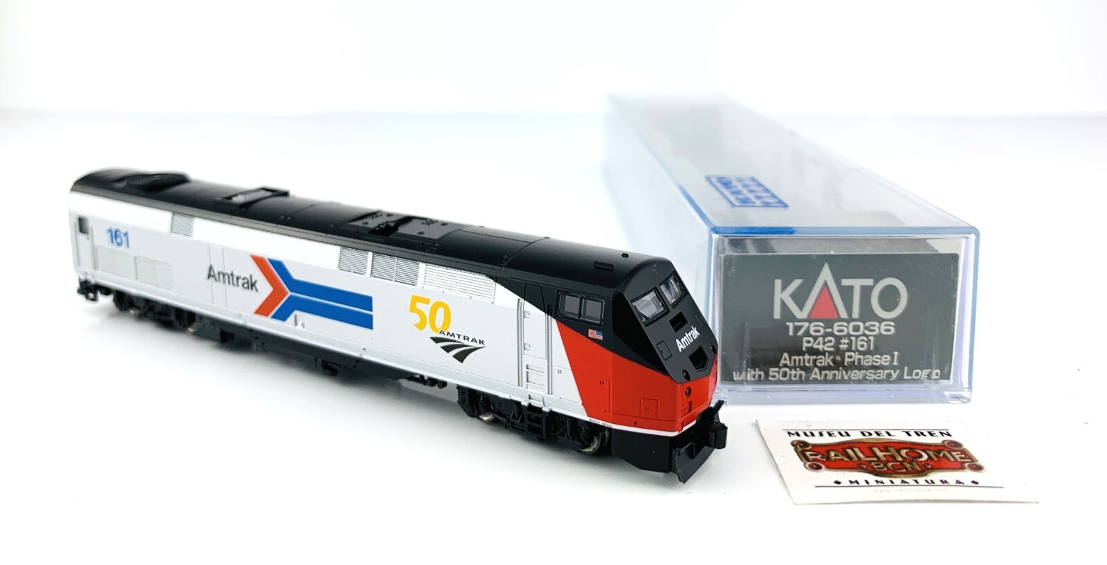 PN106 - KATO N 176-6036 - LOCOMOTIVA DIESEL USA GE P42 AMTRAK 50° ANNIVERSARIO