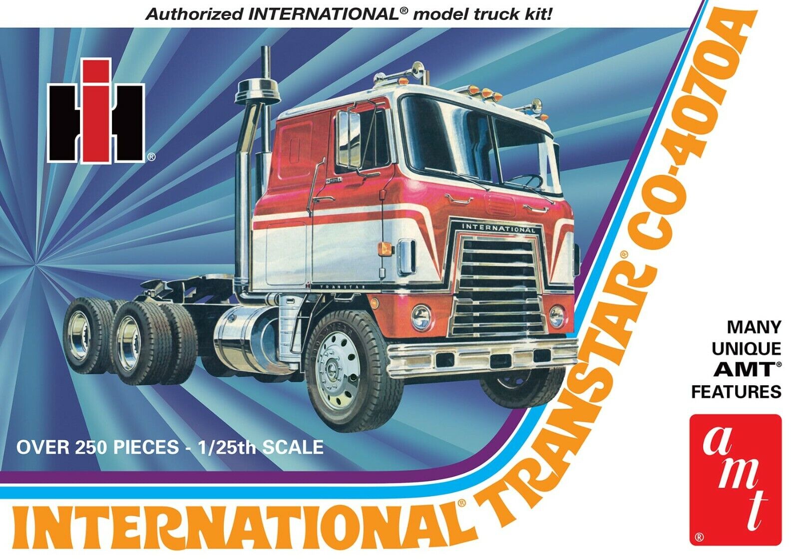 AMT Internazionale Transtar CO-4070A 1203 1:25 Semi Trattore Plastica Model Kit