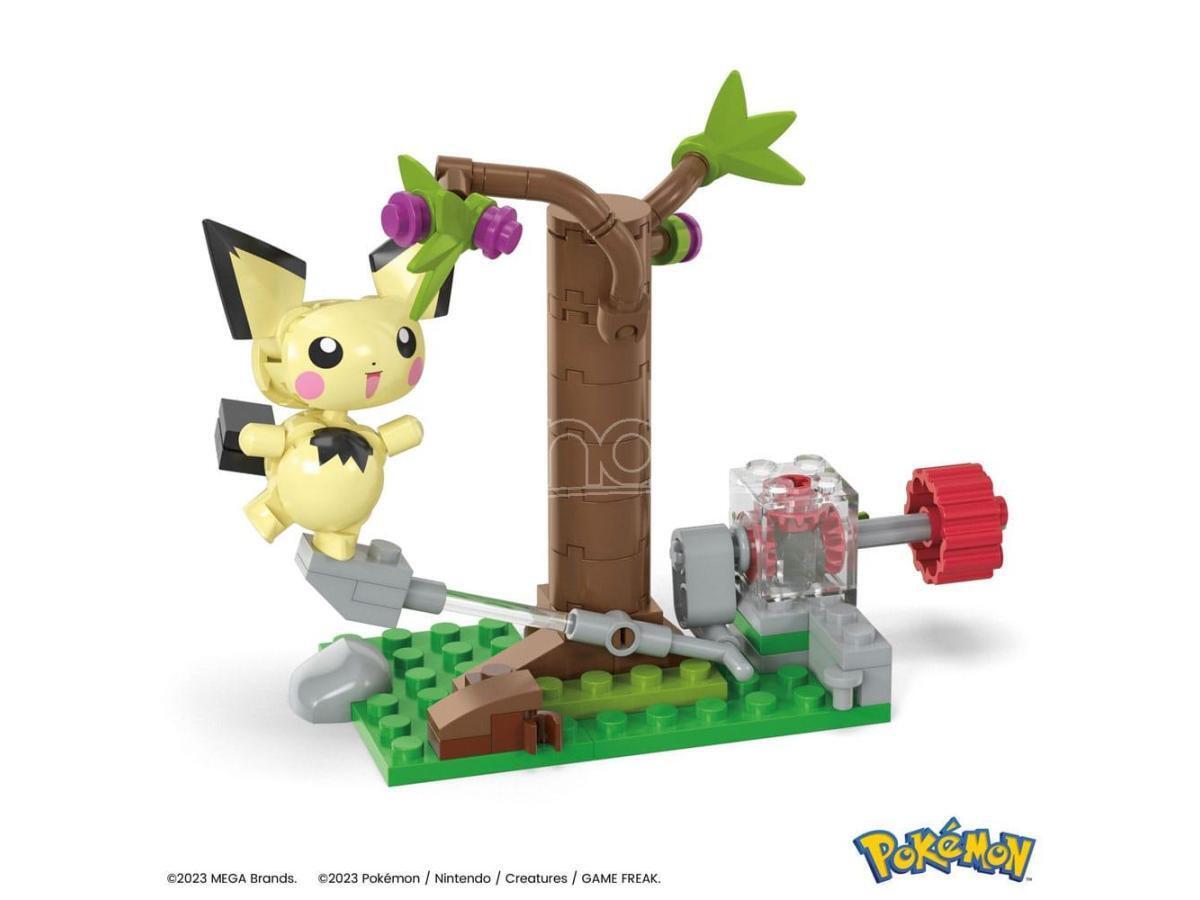 Pokémon Mega Construx Construction Set Pichu's Forest Forage Mattel