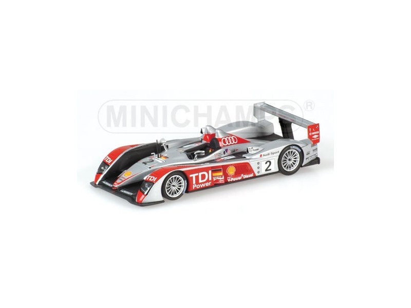 MODELLINO AUDI R10 24H LE MANS 2007 CAPELLO McNISH IN METALLO MINICHAMPS