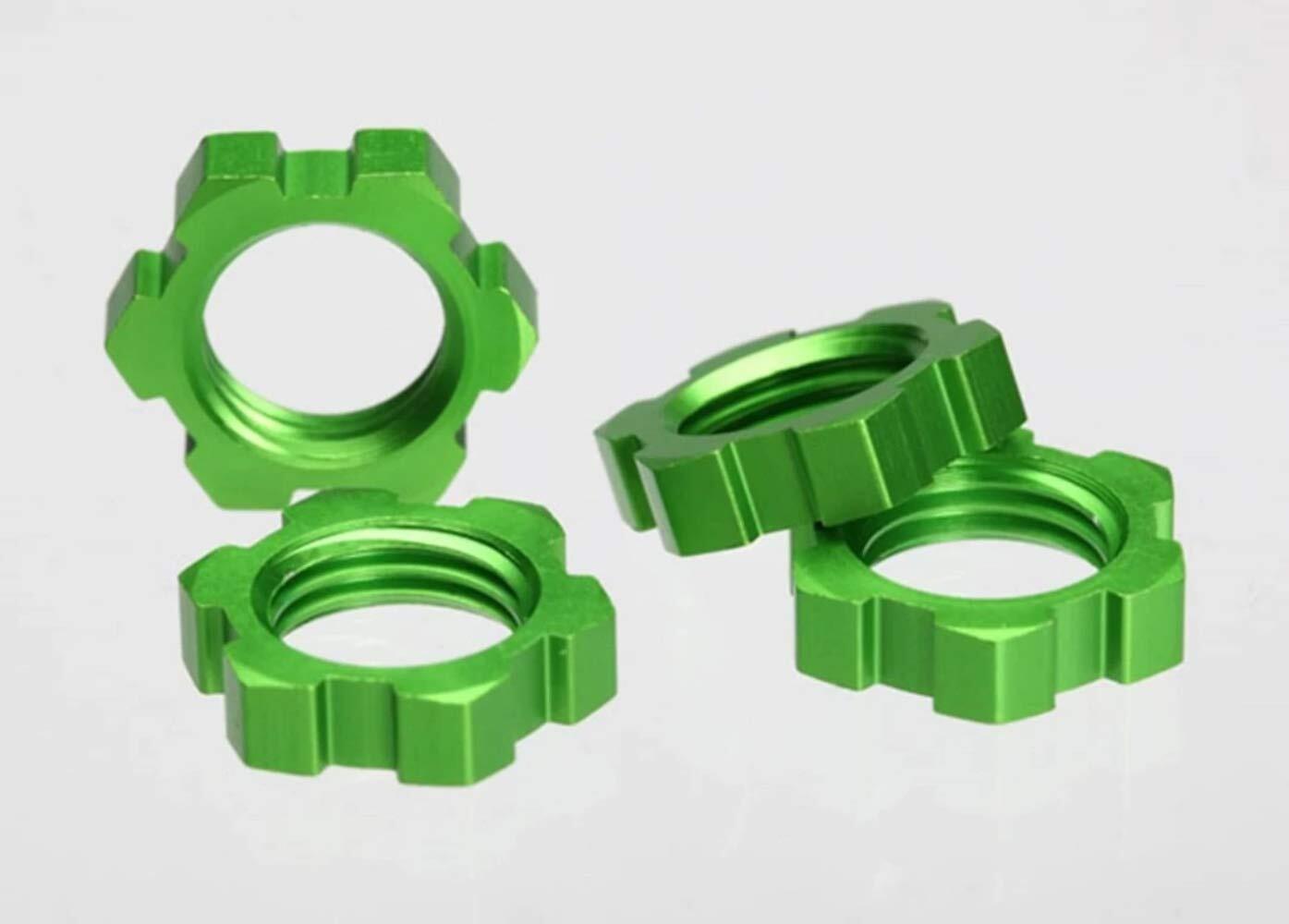 Traxxas 5353A Splined Wheel Nuts Model Car Parts, Green, 17 mm