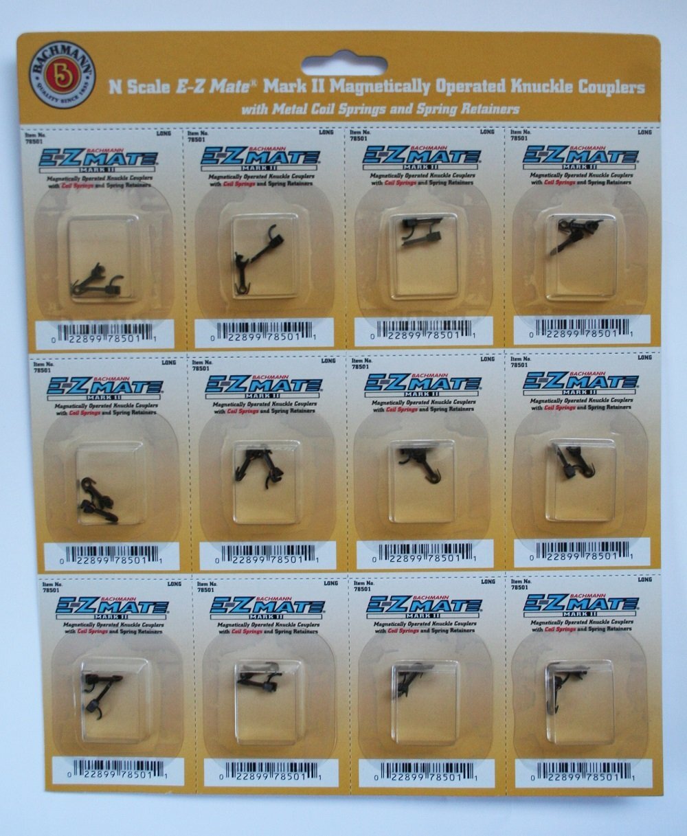 Bachmann Trains 78501 Magnetically Operated E-Z Mate Mark II Couplers - Long (12