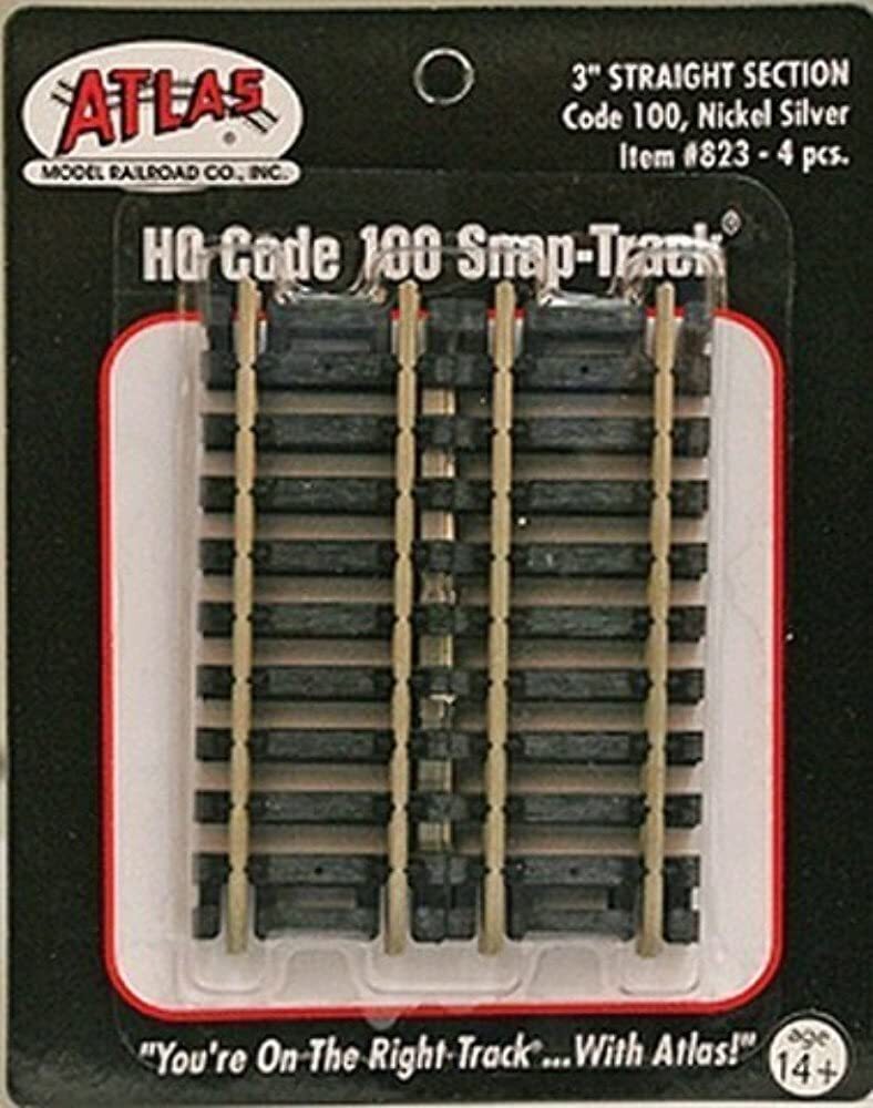 Atlas 823 Code 100 3" Straight Snap-Track (4 Pcs.)