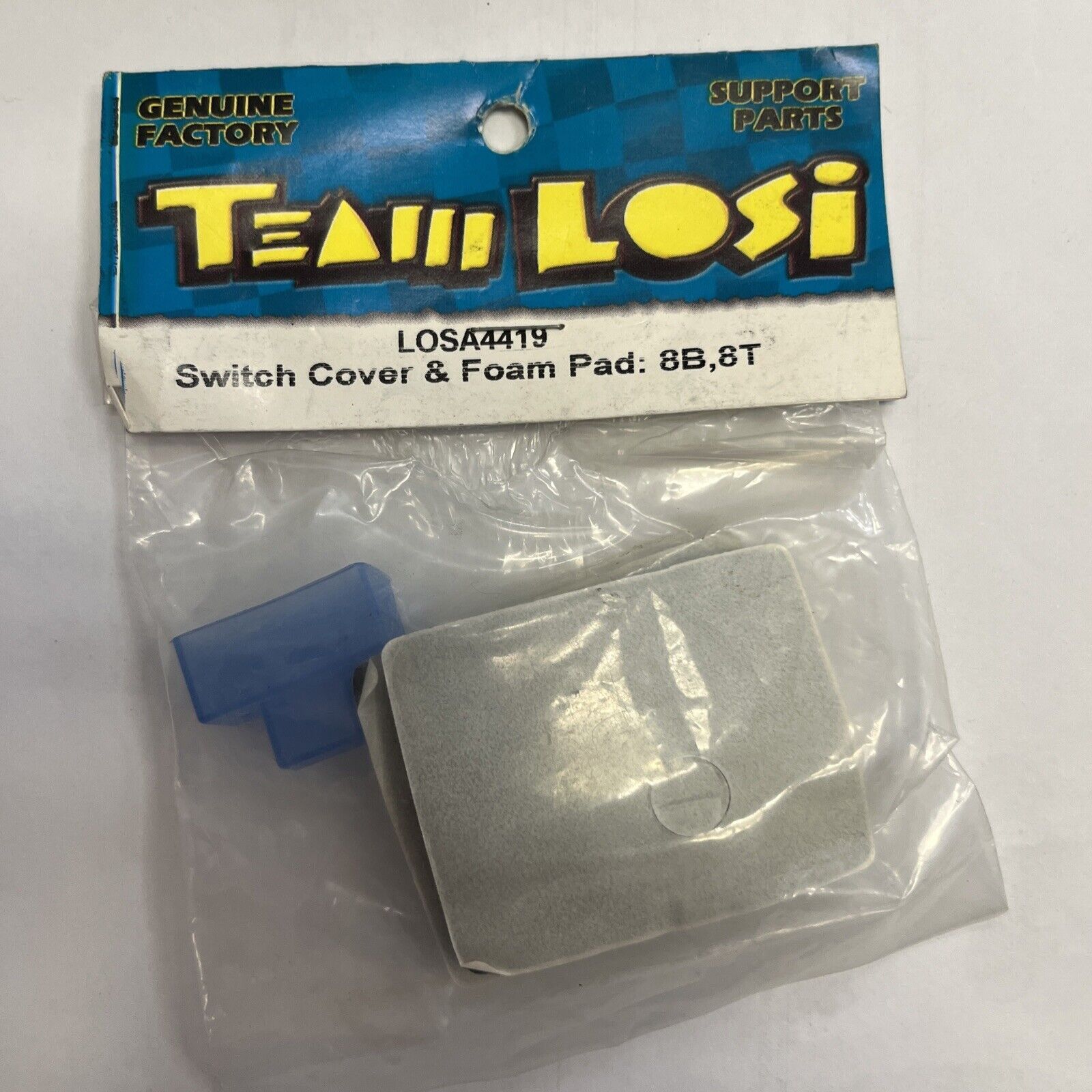 Team Losi LOSA6277 Switch Cover & Foam Pad: 8B, 8T
