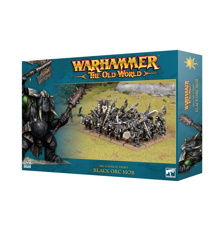 BLACK ORC MOB set di miniature ORC & GOBLIN TRIBES warhammer THE OLD WORLD