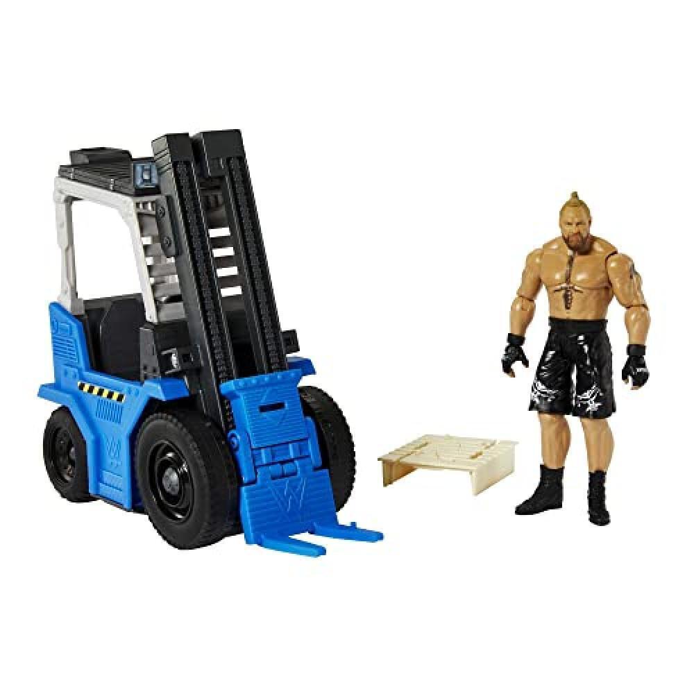 (TG. Piccolo) WWE - Wrekkin Muletto Slam 'N Stack, Funzionante, con parti che si