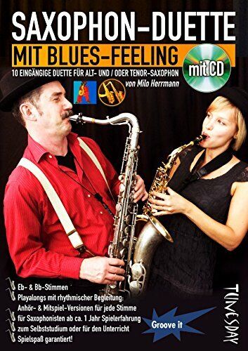 Saxophon-Duette mit Blues-Feeling (mit CD) für Alt- & Tenor-Sax - (j1h)