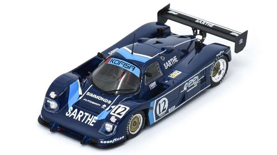 Spark Model COUGAR C 24 S N.12 24 H LE MANS 1990 THURER-LANETTA-PESSIOT 1:43