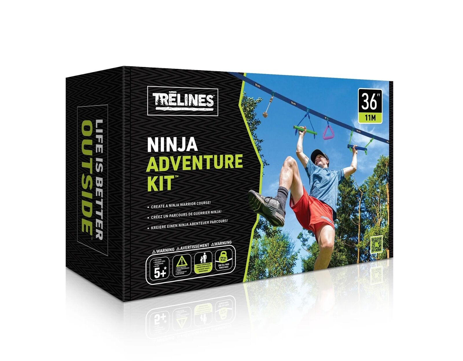 NINJA adventure set PERCORSO AVVENTURA 10 metri TRELINES età 5+