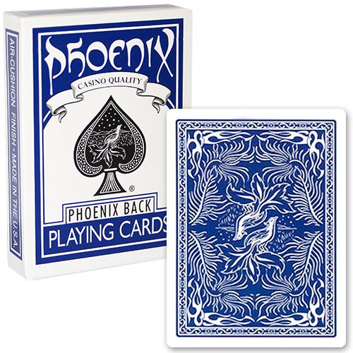 Phoenix Casino Quality Phoenix Back Red/Blue Playing Card