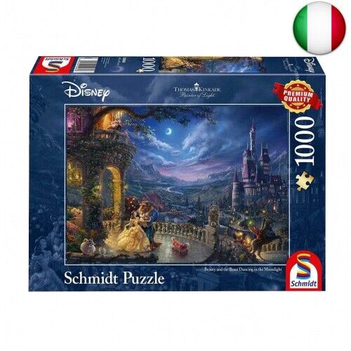 Schmidt , Thomas Kinkade: Disney Beauty and the Beast Puzzle -1000pc , Puzzle ,