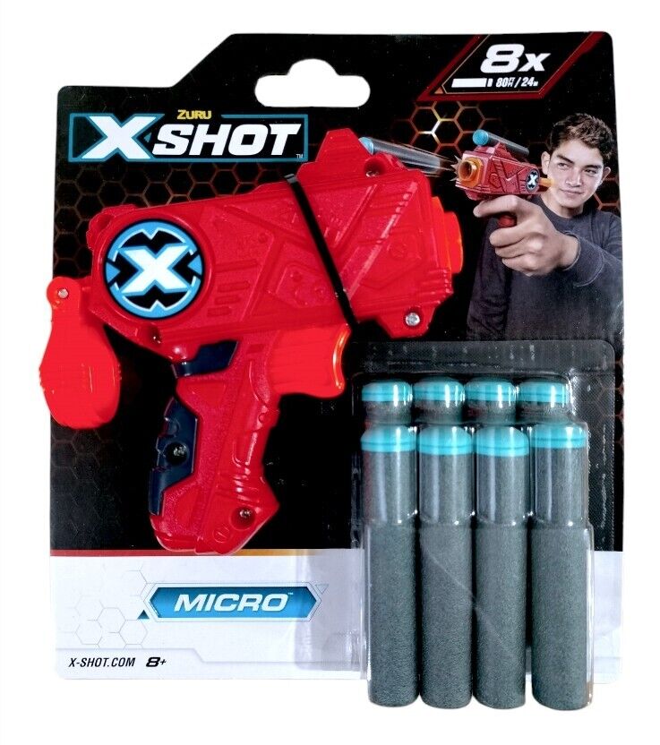 Pistola zuru X-SHOT Micro con 8 dardi