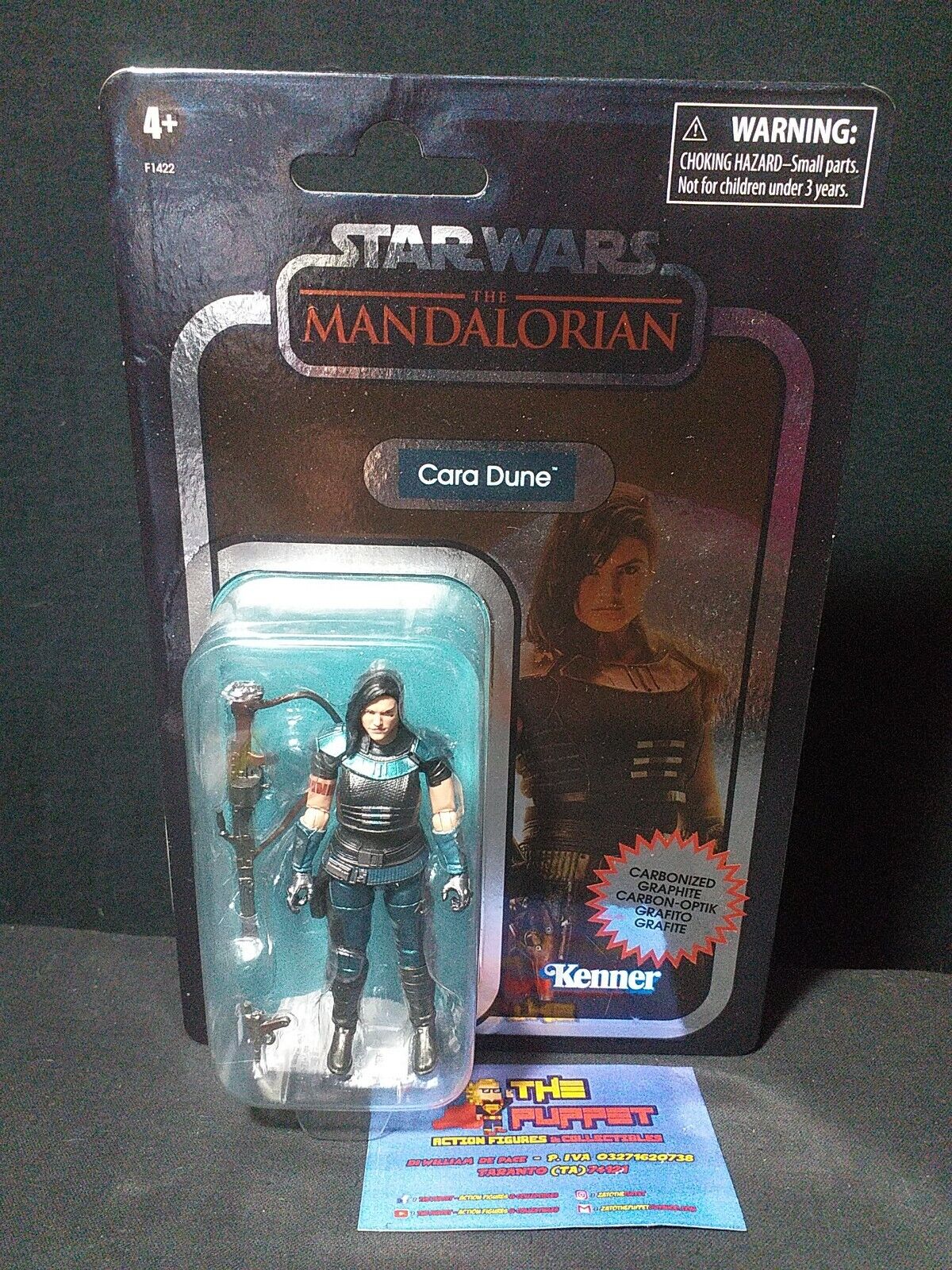 HASBRO KENNER - STAR WARS THE MANDALORIAN - CARA DUNE CARBONIZED exclusive