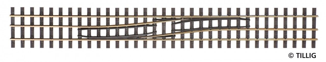 TILLIG 85186 – Binario H0-H0e Con Cambio Lato Da DX Verso SX