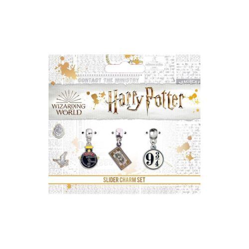 Distrineo DTNEHP0076 Harry Potter - Set Ciondoli Hogwarts Placcati Argento