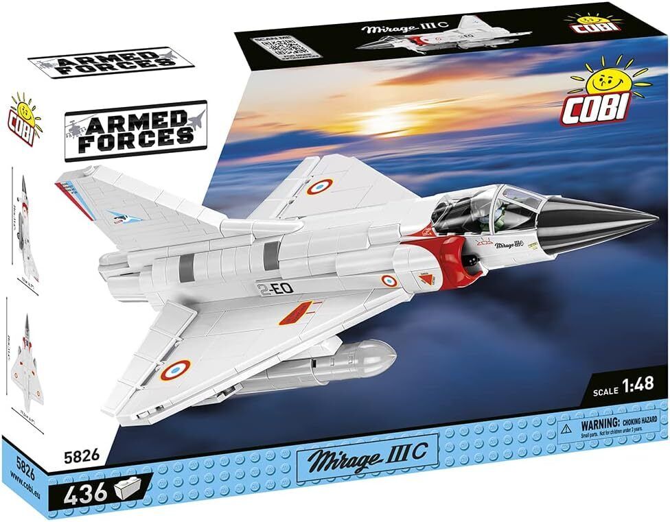 COBI - Aerei militari MIRAGE IIIC FILM - 436 Pezzi - 1/48 - COB5826