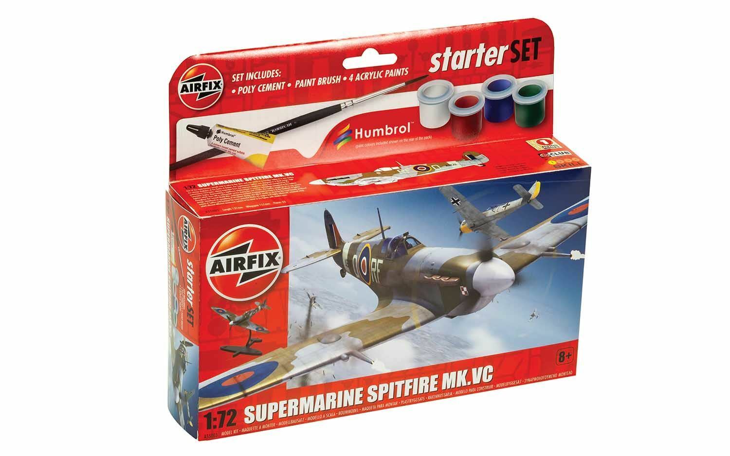 Airfix Supermarine Spitfire Mkvc 1:72 Modello Plastica Kit - A55001