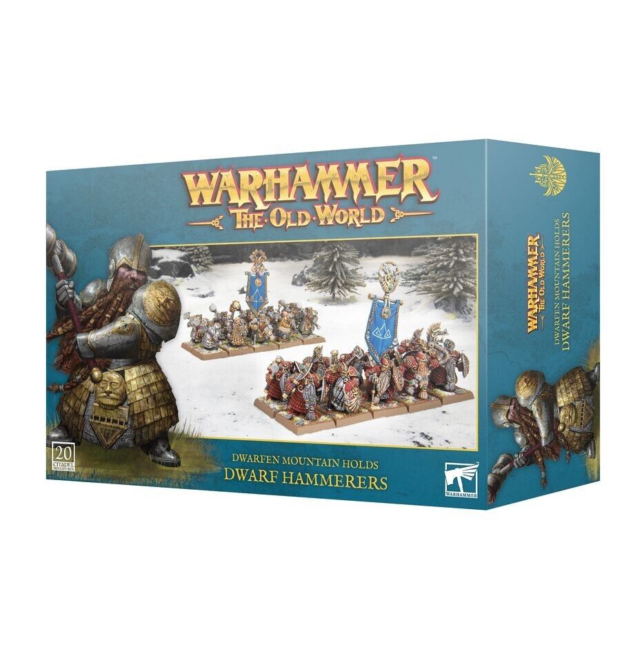 DWARF HAMMERERS set di 20 miniature DWARFEN MOUNTAIN HOLDS warhammer THE OLD WOR