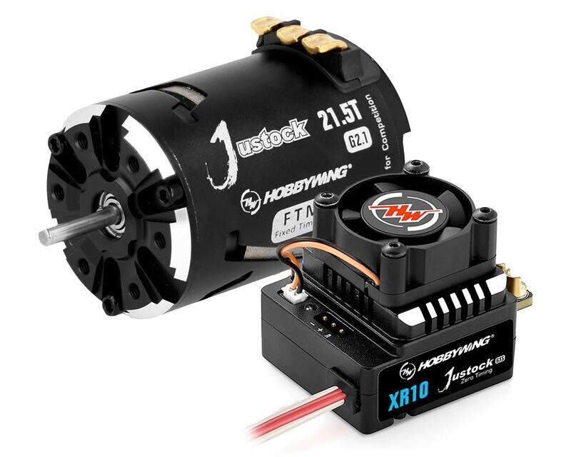 Hobbywing XeRun Justock Combo G3S + 21.5T G2.1 2050kV x 1:10 38020373 modellismo