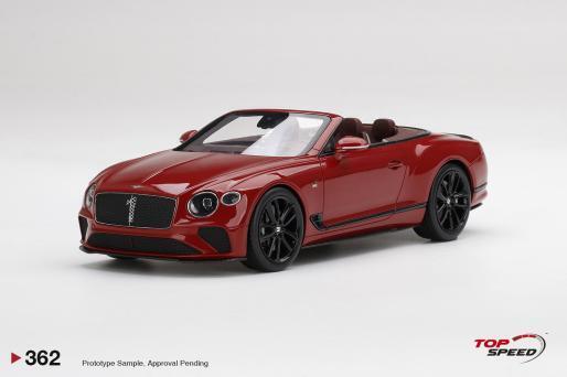 TSM MODEL TS0362 1/18 Bentley Continental Gt Cabrio Mulliner 2019 Top Velocità