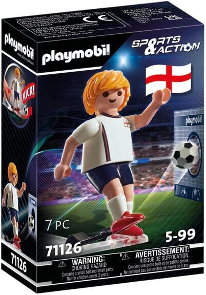 Originale PLAYMOBIL SPORTS Action 71126 - Giocatore Di Calcio Inghilterra