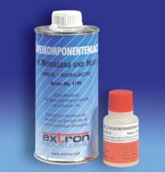 Extron - VERNICE BICOMPONENTE     250ml TRASPARENTE ANTIMISCELA