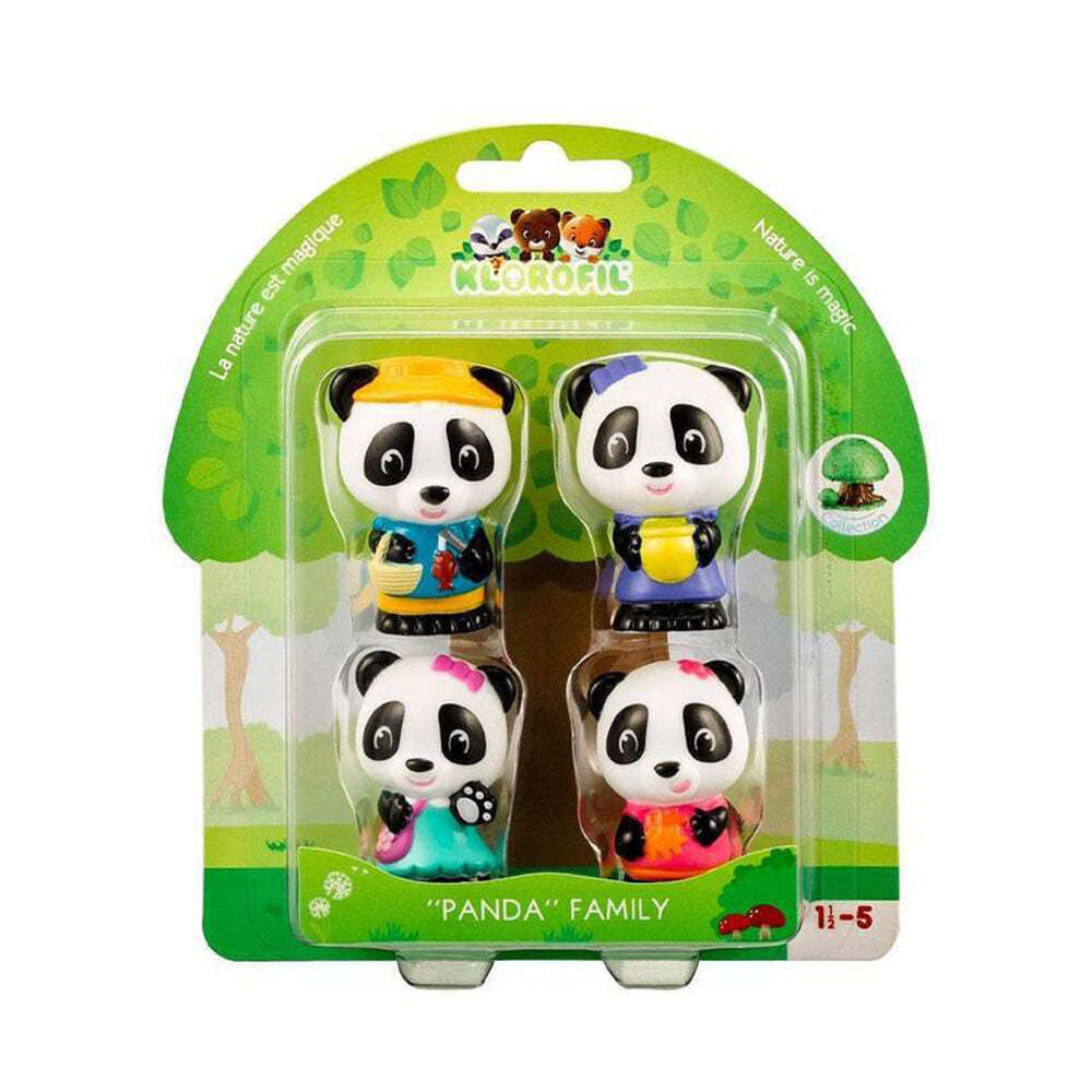 Klorofil Magic Treehouse Panda Family Set di 4 pezzi per bambini da 1 anno in su