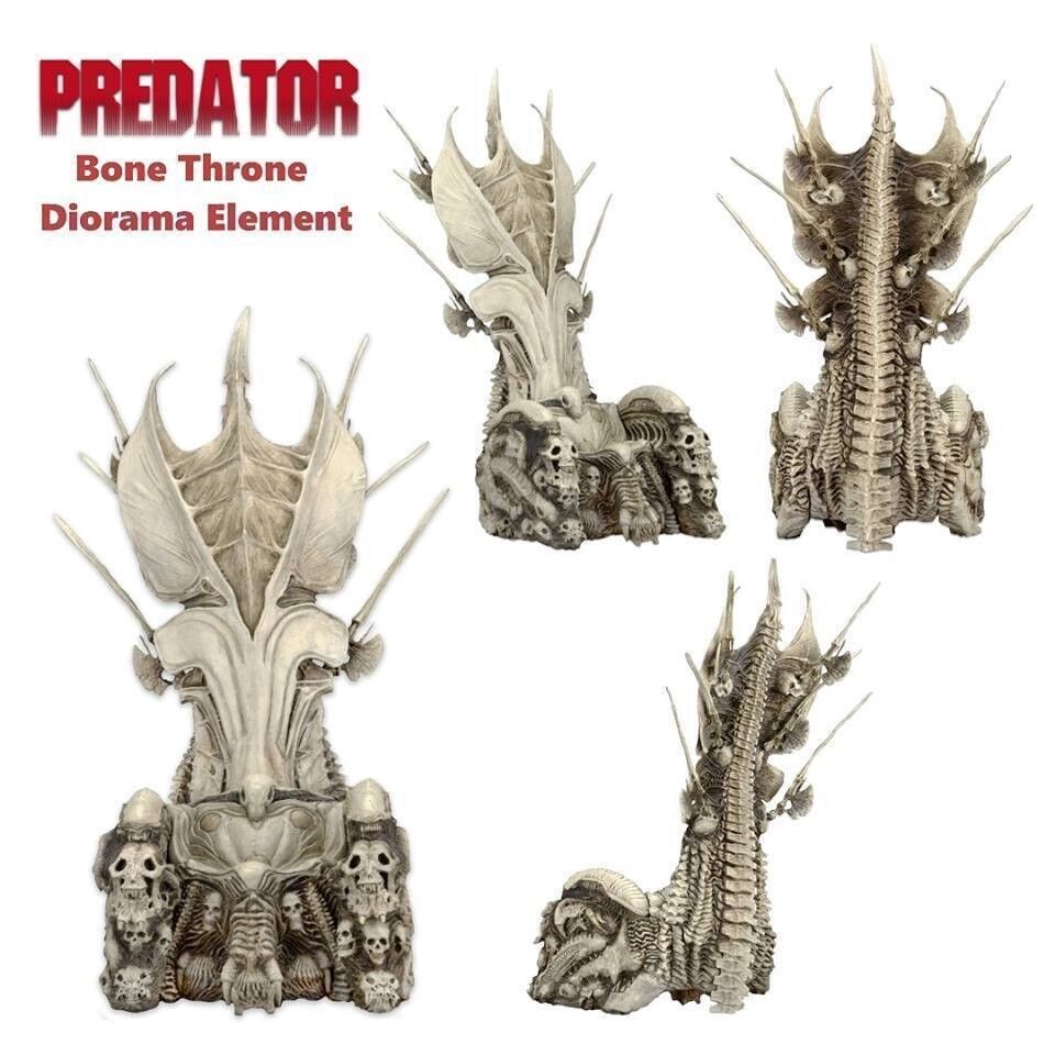 PREDATOR Clan Leader Bone Throne Diorama Element For Action Figures NECA Rare!