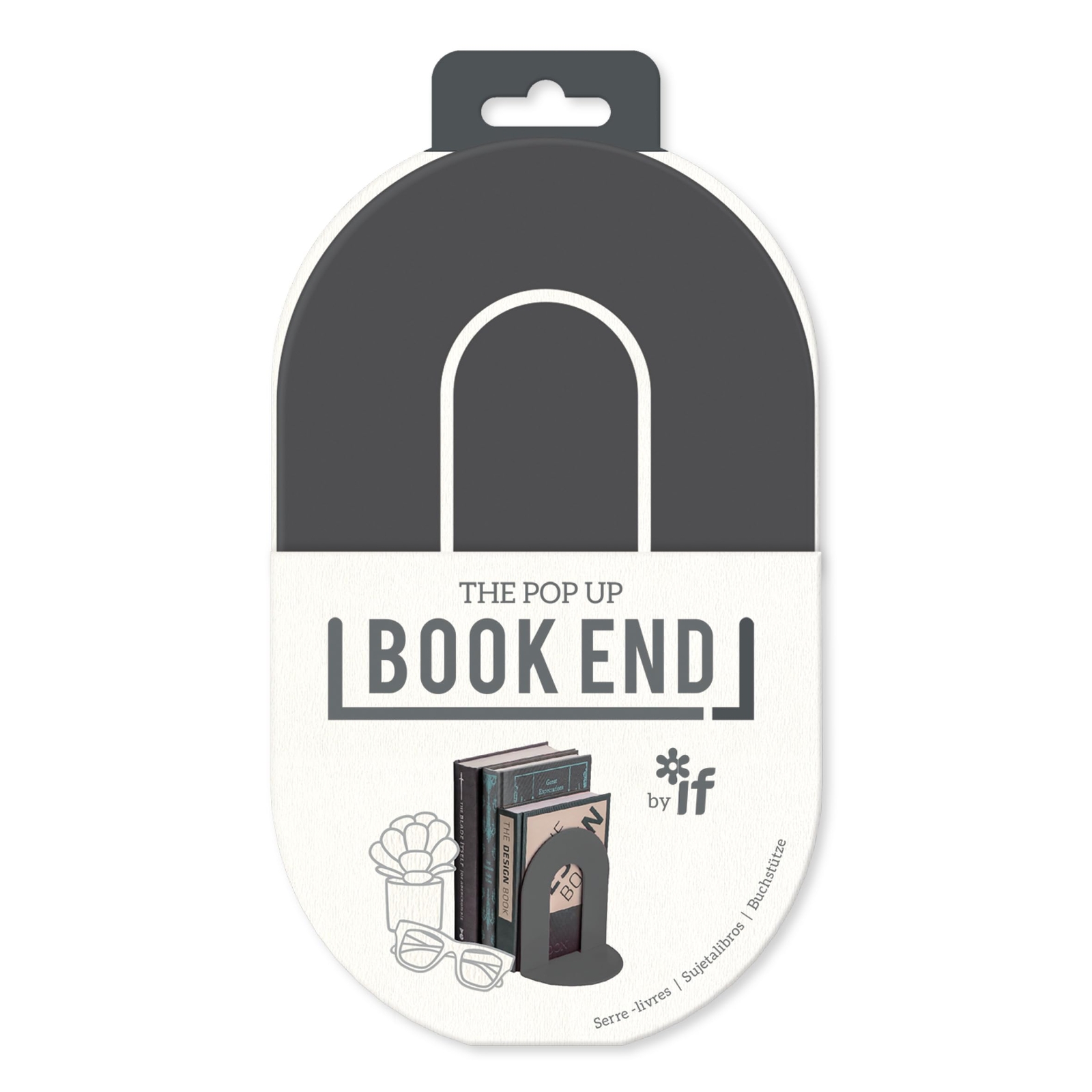 IF The Pop Up Book End, Fold Flat Single Bookend, Contemporary Colours, Mix & Ma
