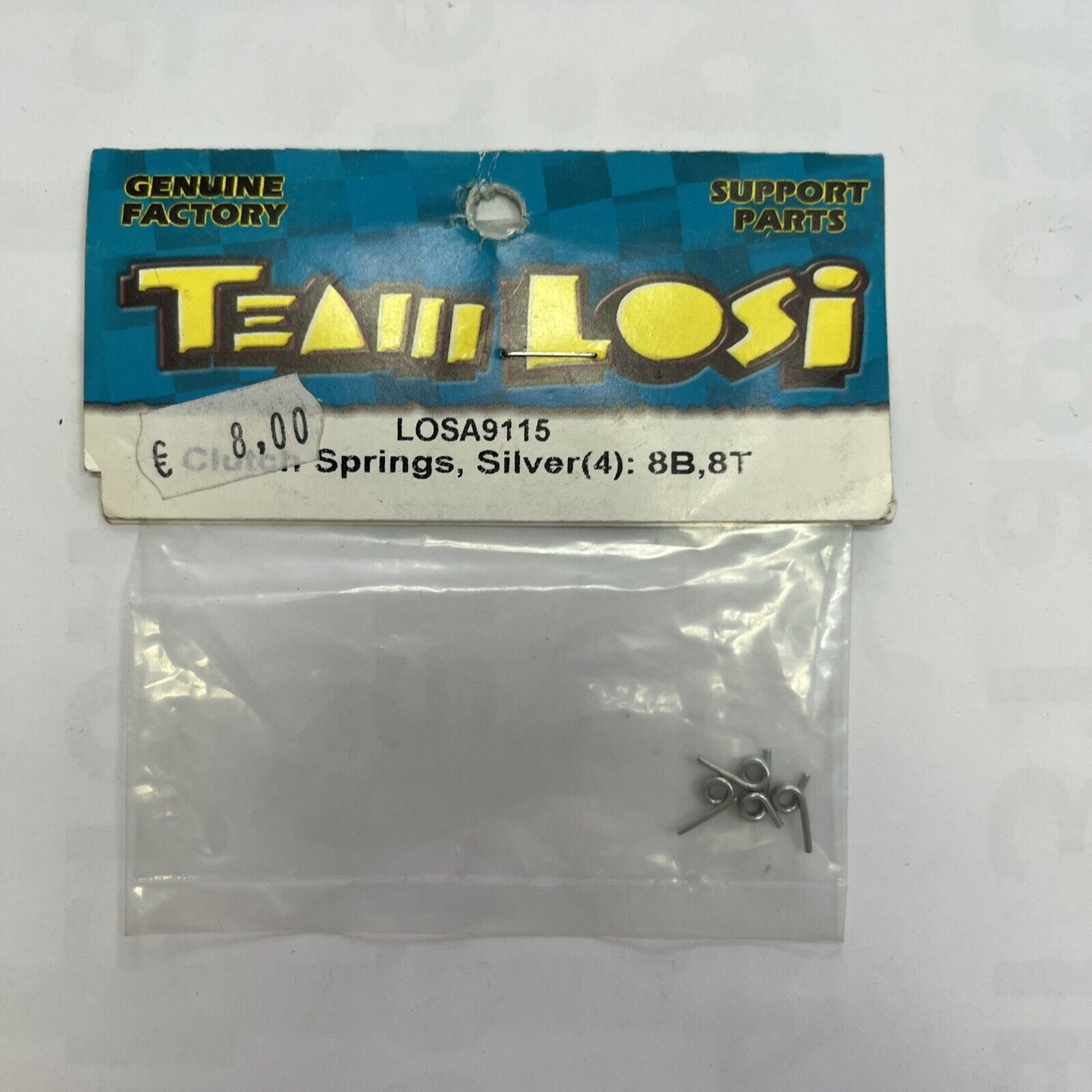 Team Losi LOSA9115 Clutch Springs, Silver 8B, 8T