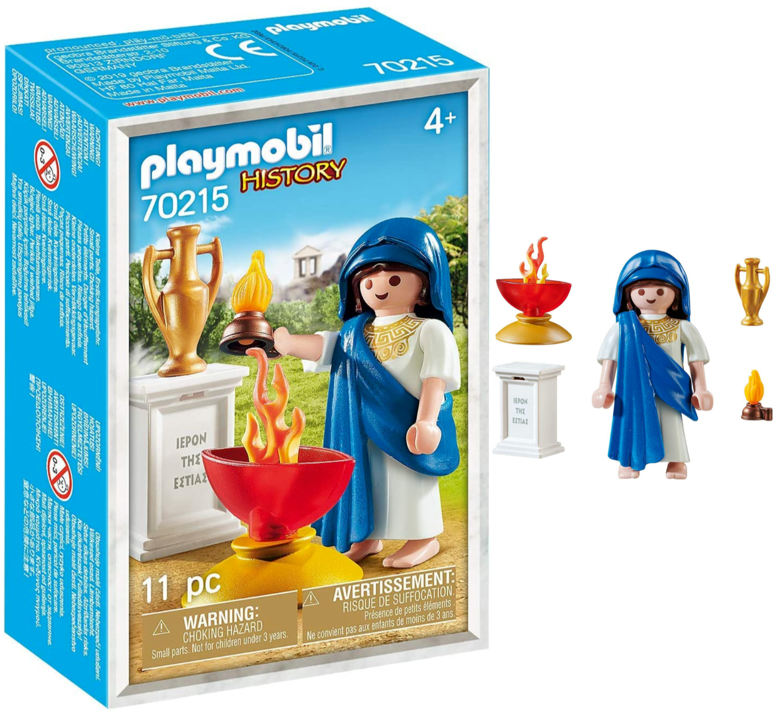 PLAYMOBIL History 70215 Hestia Statuette Dio Greco Giochi Costruzione Gioco Noël