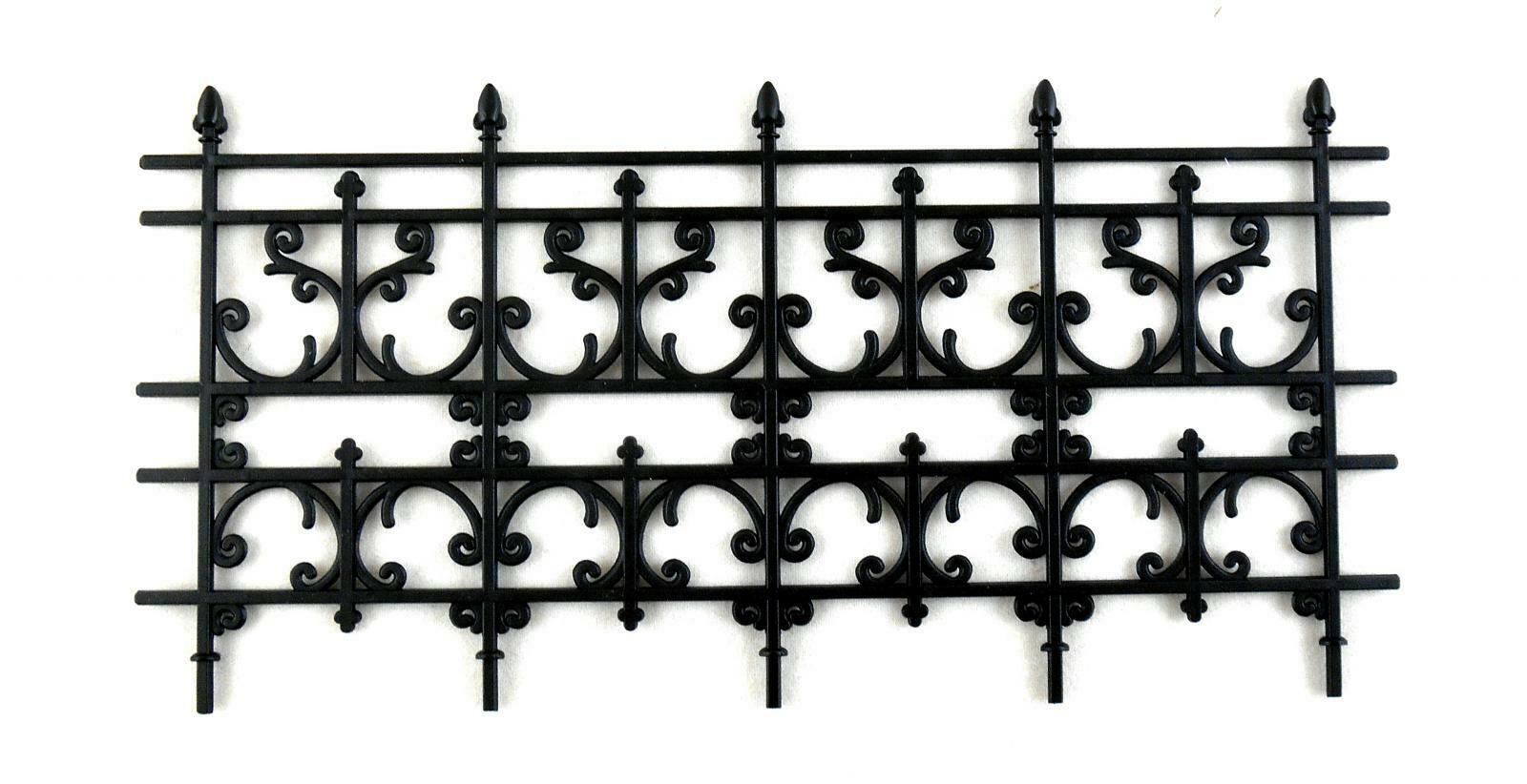 Bambole Casa Miniatura Esterni Impianto Accessorio Nero Vittoriano Recinzione