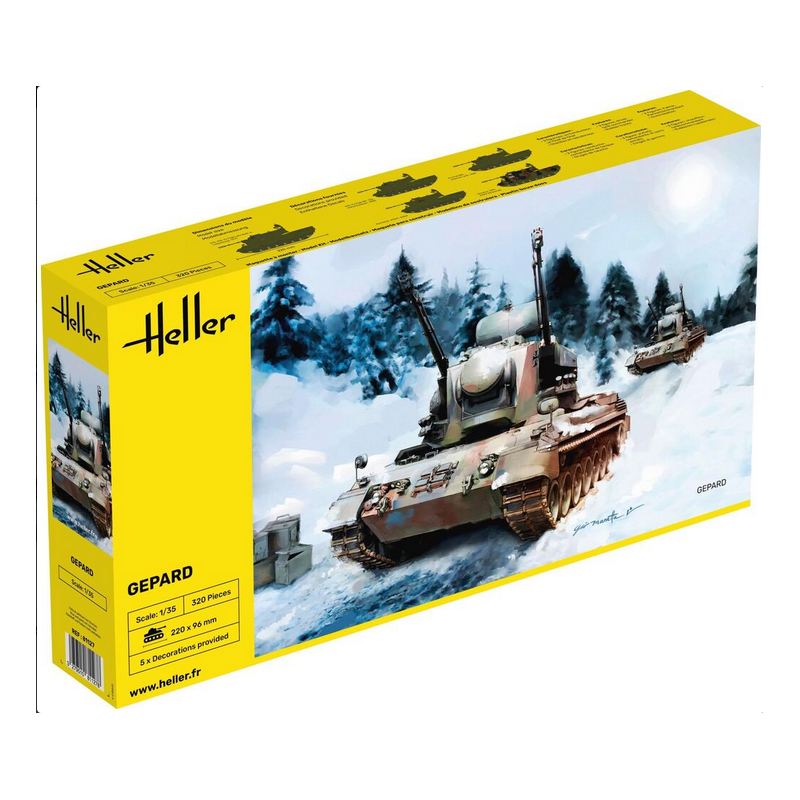 Modellino Char Gepard HELLER 81127 1/35ème Promo