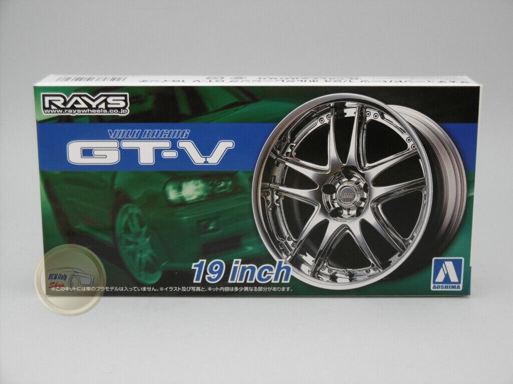Wheels - Volk Racing GT-V 19inch - Aoshima 1:24 - AH05462VR