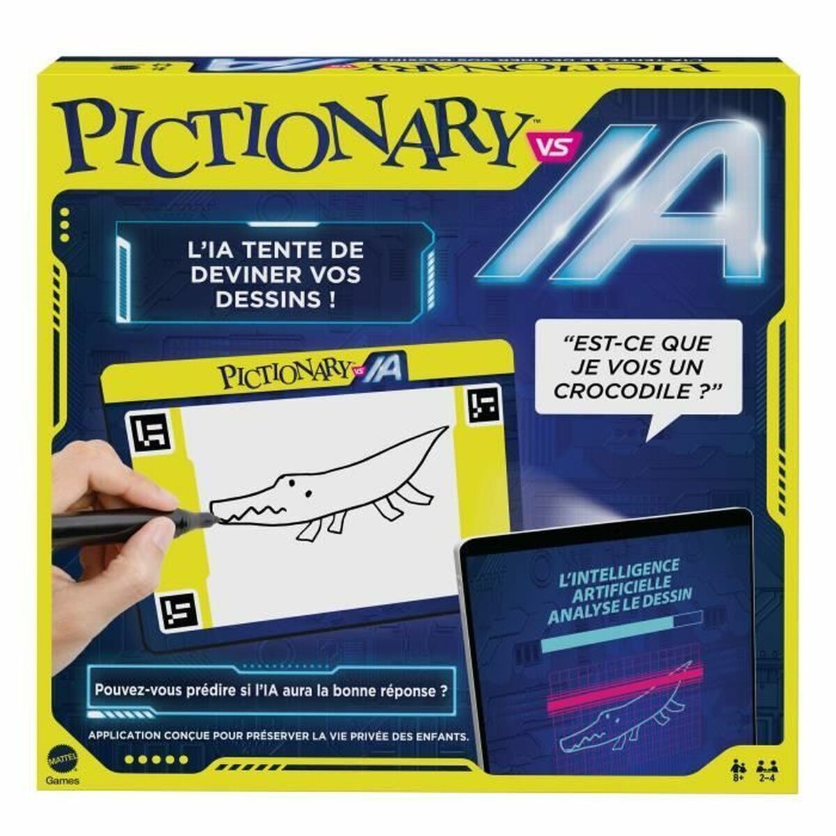 Gioco da Tavolo Mattel PICTIONARY® VS IA Jeu familial Pictionary Vs Intelligenc