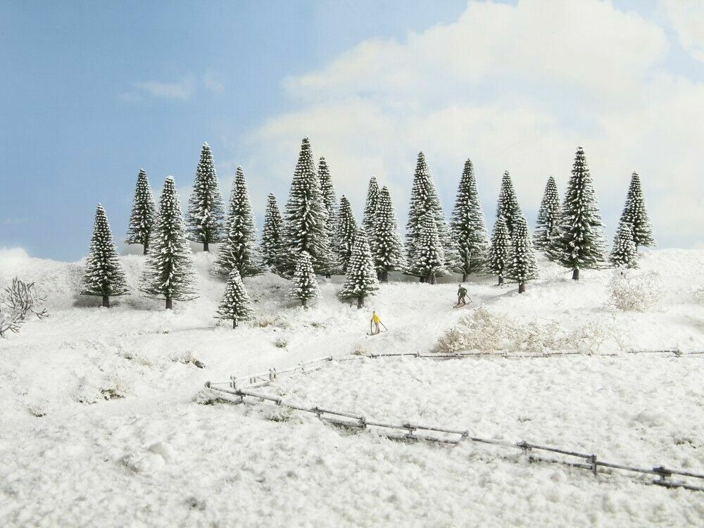 Noch scala N 32828  25 alberi alberelli abeti pinetti innevati Nuovi OVP