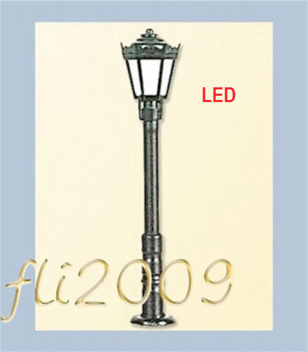 Viessmann scala N 6620 lampione già montato LED caldo in ottone alto 3,9 cm Nuov
