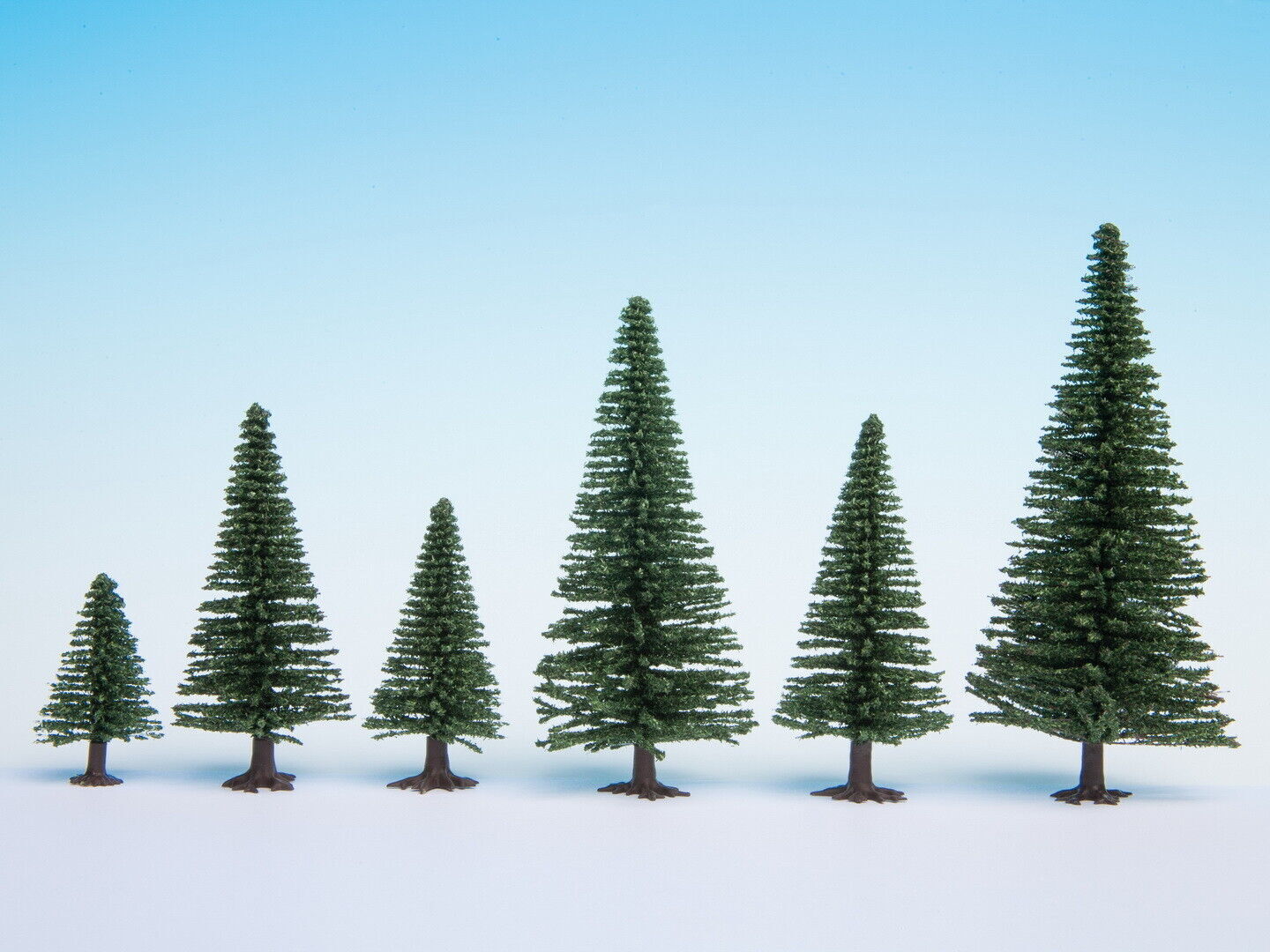 Noch scala N/ 32920 confezione 10 alberi abeti pini  3.5 - 9 cm Nuovi OVP