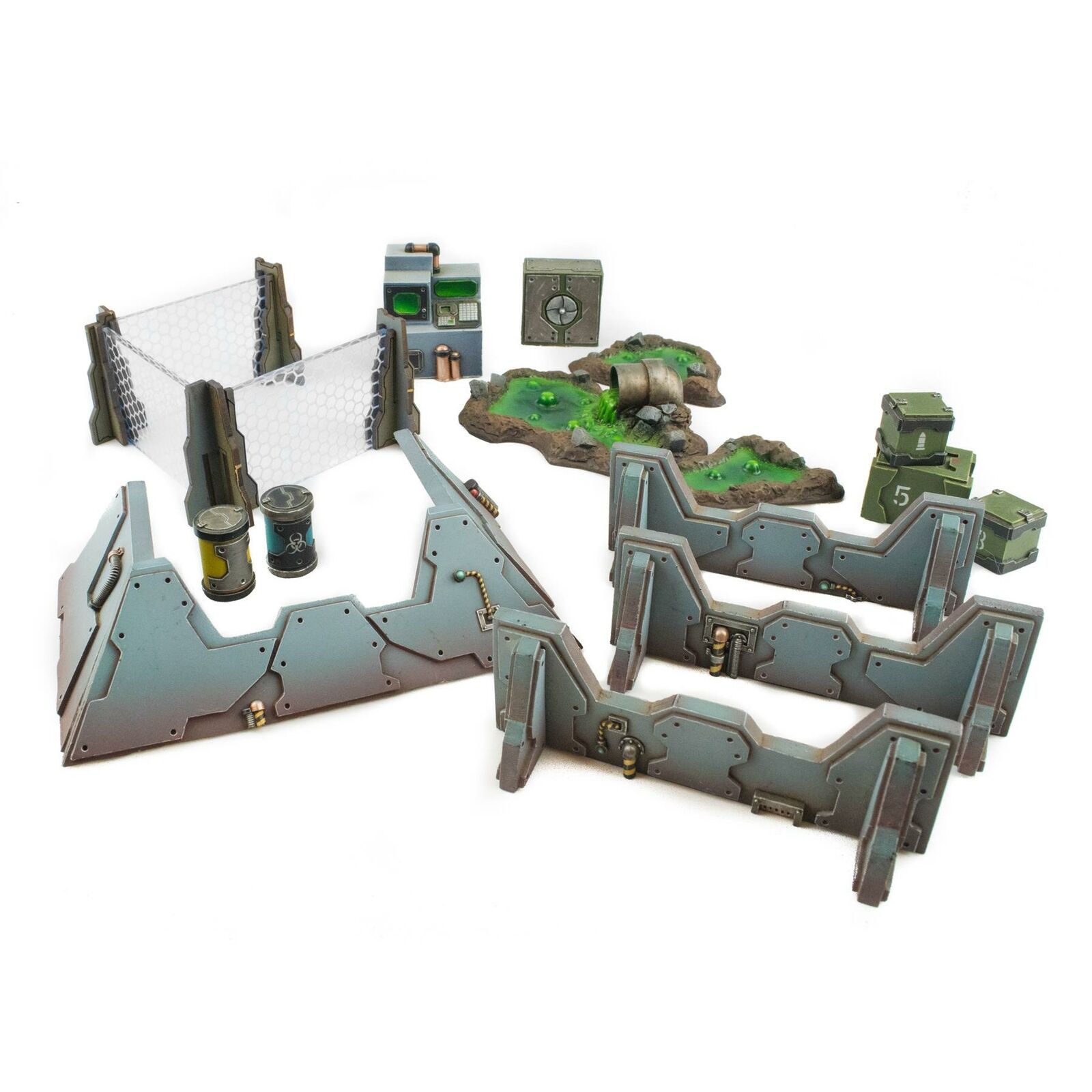 WWG Industry of War Kit Resina Completo - 28mm Wargame Terrain Modello Diorama