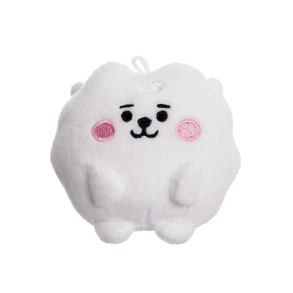AURORA BT21, 61381, Official Merchandise, Baby RJ Pong, Soft Toy, White and Oran