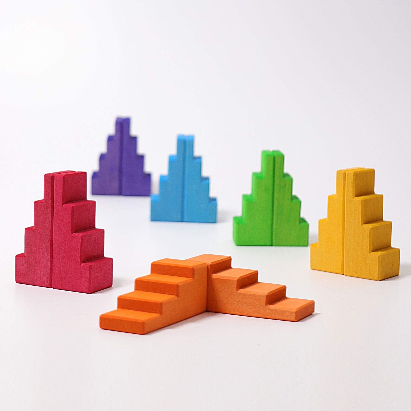 Grimm's Spiel und Holz Design Stair roofs rainbow