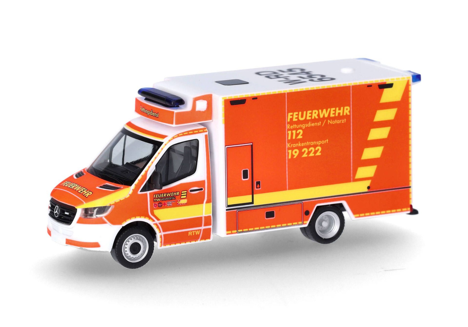 HERPA, MERCEDES BENZ Sprinter Vigili del Fuoco di Wuppertal, 1/87,  HER097987