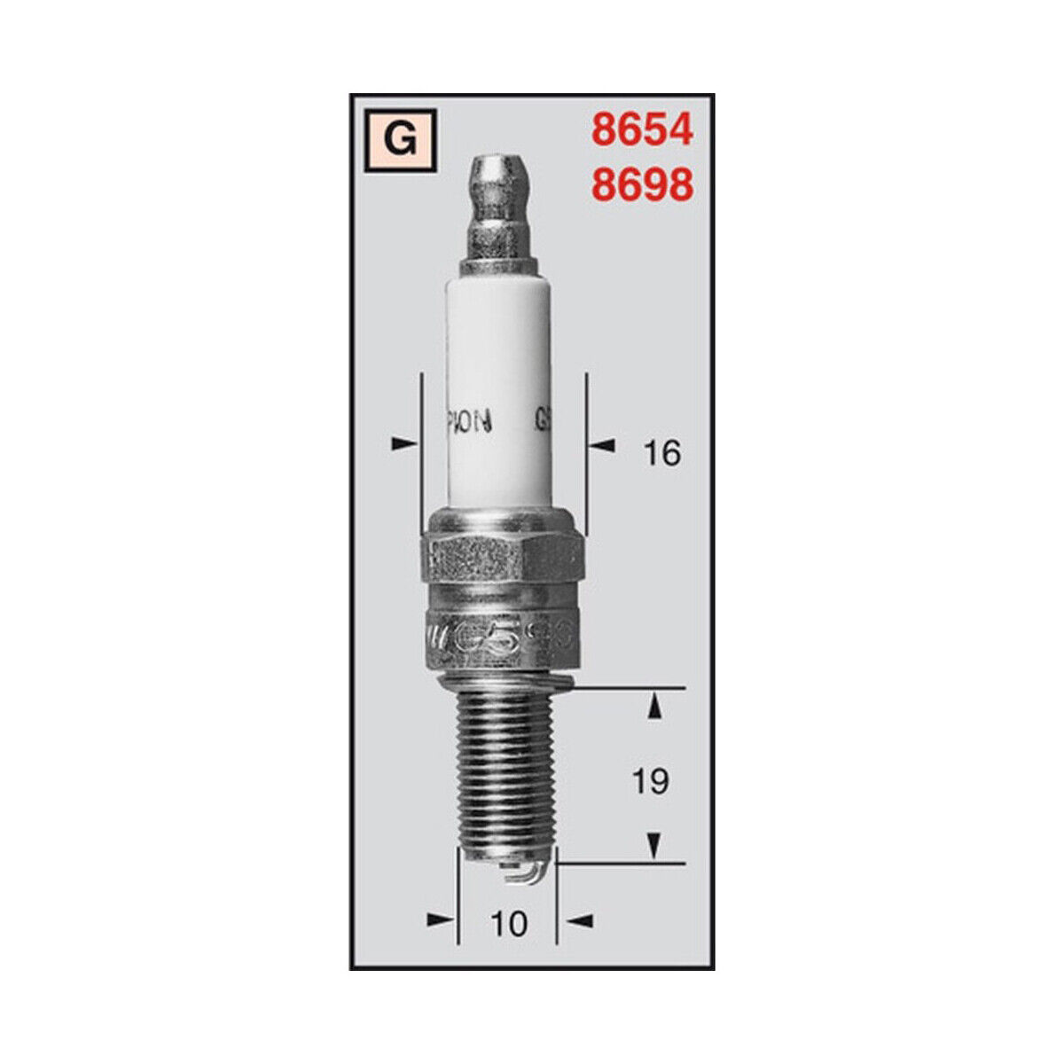 CANDELA CHAMPION RG4HCX OE241 per Yamaha 150 HW Xenter 2012-2013
