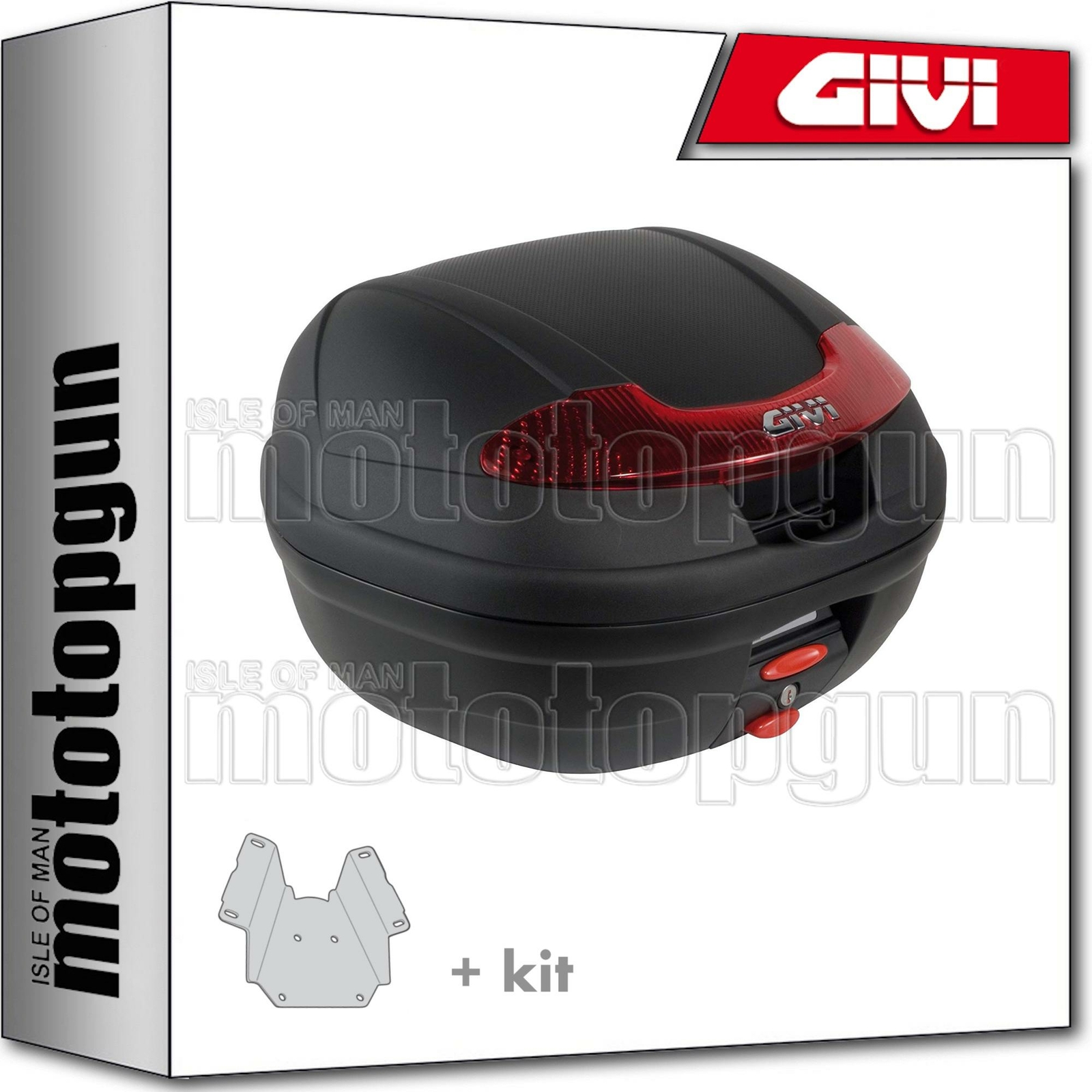 GIVI BAULETTO E340N + ATTACCO PIAGGIO BEVERLY 125 2001 01 2002 02 2003 03